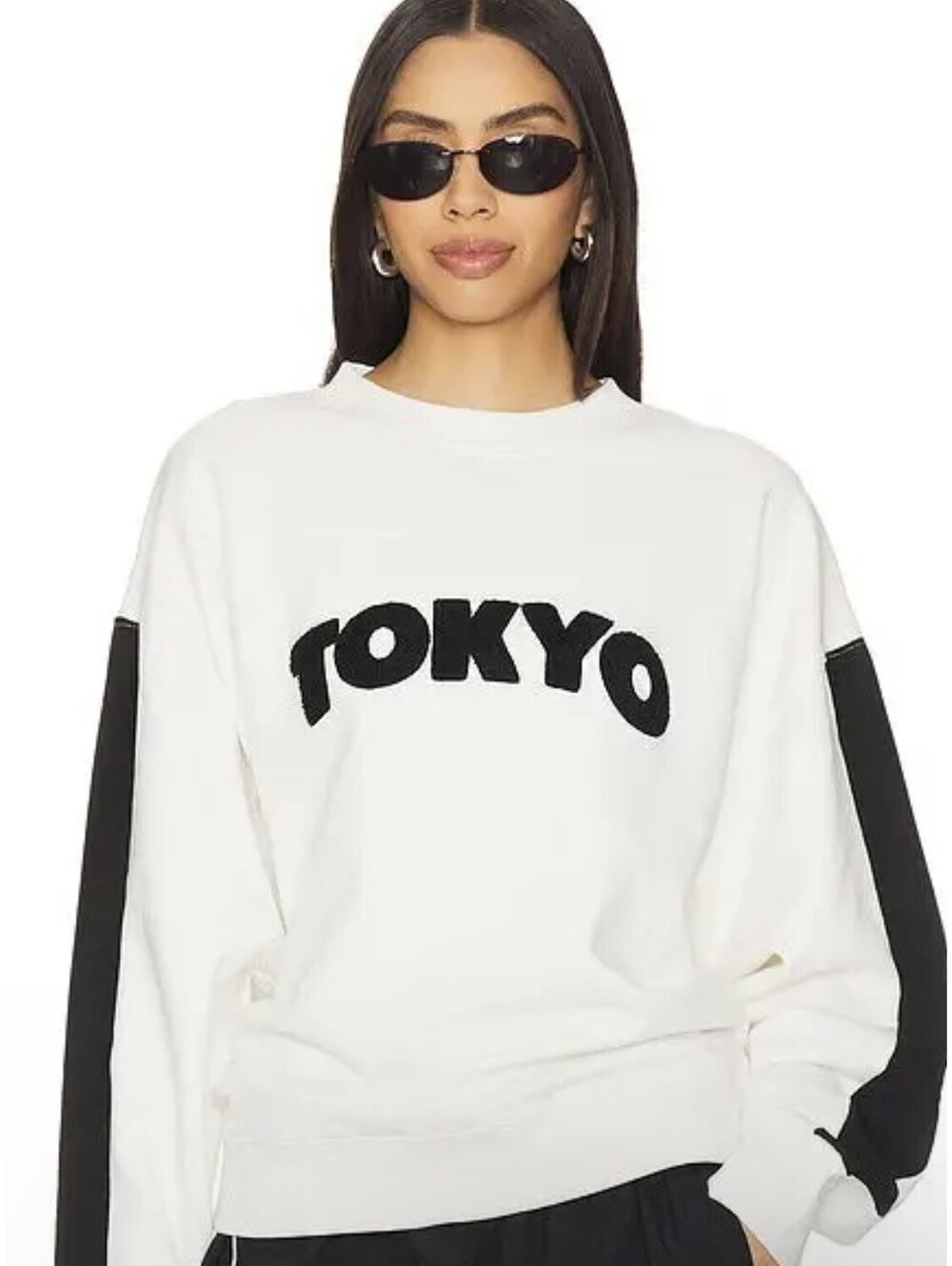 ARAMINTA JAMES Tokyo Sweatshirt Women's Size 6/XS White Revolve MSRP$149